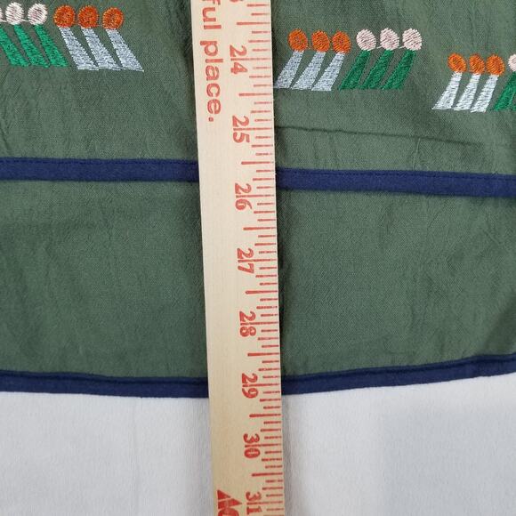 Blouse Womens 2XL Embroidered Tunic Scoop Neck Short Sleeve Top - Picture 8 of 9